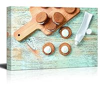 Framed Canvas Wall Art April Day Theme Design Canvas Prints Home Artwork Decoration for Living Room,Bedroom - 12x18 inches