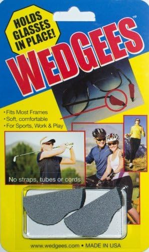 Wedgees Eyeglass Retainers and Eyewear Holders (Grey) by Wedgees