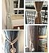 Yeexue American Hand Knitting Curtain Rope Tiebacks Rural Cotton Tie (One Pair, Beige)