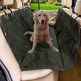 Pet Car Seat Cover for Cars, Moonsteps Waterproof Dog Hammock Seat Cover for Dogs, Cars Trucks Suv's & Vehicles, NonSlip Backing - Black