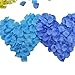 Hmxpls 1000 Pcs Silk Rose Petals Mixed Artificial Flower Decorations for Wedding Party Bridal Favors Decoration Table Scatters Confetti Home Vase Decor, Royal Blue & Aqua Blue