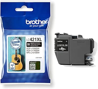 Brother LC421XLBK Black High Yield Ink Cartridge 500 Pages DCP-J1050DW