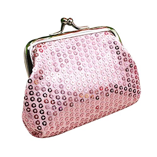 LovesTown 6 Pcs Sparkly Bling Coin Purses Sequin For Girl,Diva Party Favors For Xmas presents