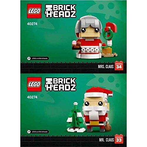 LEGO Herr und Frau Weihnachtsmann - Wünsche Frohe BrickHeadz™ Weihnachten – mit Herrn und Frau Weihnachtsmann! – Bild 3