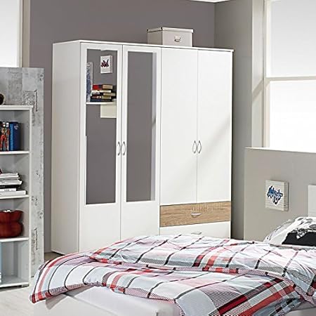 Wardrobe White 3 Colours 168 Cm For Children S Room Bedroom
