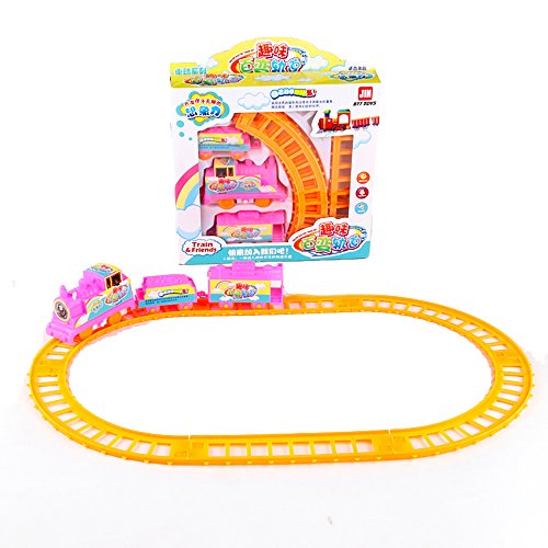Beautyer Electric Rail Car Set Train Vehicle Multi-Track Rail Car for Kid's Toys