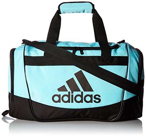 adidas Defender II Small Duffel Bag, Small, Clear Aqua/Black