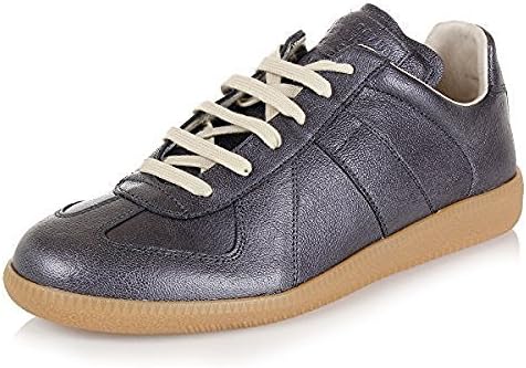 Martin Margiela Maison Mens Low Top Sneakers S57WS0055 Color 900 (EU 43.5/US 10.5, Metallic Navy)