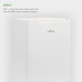 Willow 60L Under Counter Freezer WUCFZ48W Reversible Door White view 4