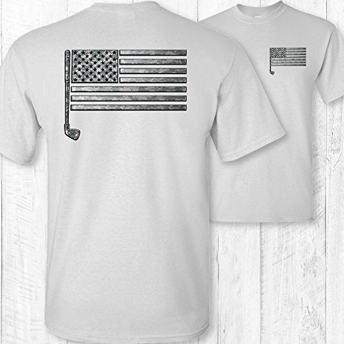 Men's American Flag Golf Shirt - Thumbnail 3