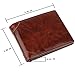 Men's Wallet - RFID Blocking Cowhide Leather Vintage Trifold Wallet (Chocolate)