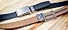 SlideBelts Top Grain Leather Ratchet Belt (Black with Matte Black Buckle, Up to 48