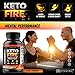 Keto MCT Pills - Keto Fire Exogenous Ketones BHB Capsules - Reach Ketosis Faster - 60 Capsules