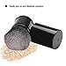Retractable Makeup Brush Natural Super Soft Dense Bristles Make up Kabuki Brushes for Mineral Face Powder Foundation Blush Beauty Tools with Cosmetics Pouch(Black)