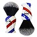 Haircut & Shave Co. Proven Synthetic Shaving Brush 24mm Extra Dense Knot And 54mm Loft - Fast Drying Pre-Shave Brush Perfect for Home and Travel (Barber Pole)