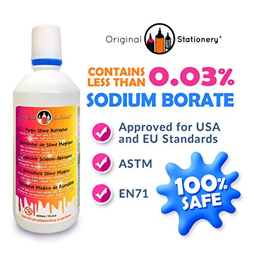 Original Stationery Borax Slime Activator for Kids Better Than Liquid