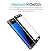 Galaxy S7 Edge Screen Protector [ Not Glass], PLESON® Samsung Galaxy S7 Edge Screen Protector, [Full Coverage] [Case Friendly] Anti-Bubble Film Screen Protector for Galaxy S7 Edge (Black Oynx)