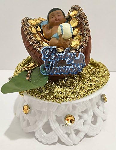 baby in baseball glove