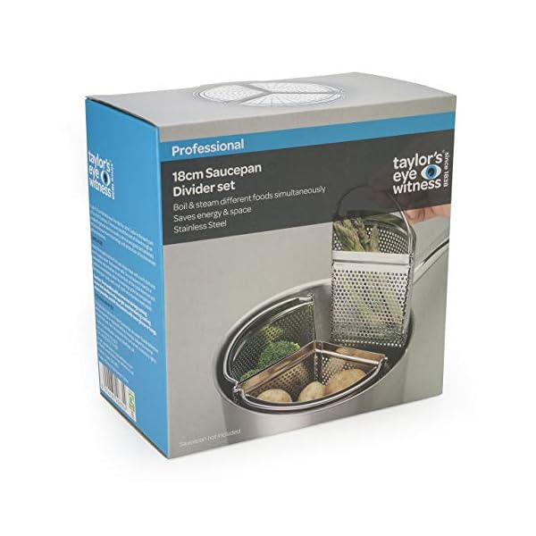 Saucepan Triple Divider and Separator Set Saves Energy and Space When