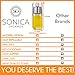 SONICA ORGANICS-Premium-Olive-Oil-Sprayer-Fine-Mister Glass Spray-Bottle 6 oz for Cooking, Baking, Roasting, Grilling, Frying, BBQ, Salads, BPA-Free, Vinegar Mister with Premium Anti-Clog Filter