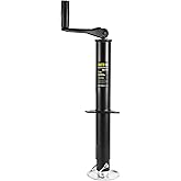 GARTOWEE 5000 lbs A-Frame Trailer Jack, 15" Vertical Travel with Adjustable Drop Leg, Heavy Duty top Wind Trailer Jack for Utility, Yacht, and Camper Trailers