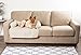 E-Living Store Pet Furniture Protector Non-Slip Water-Resistant Cover for Dogs and Cats with 3-Sided Bolster Soft Fabric – Medium, Beigethumb 3
