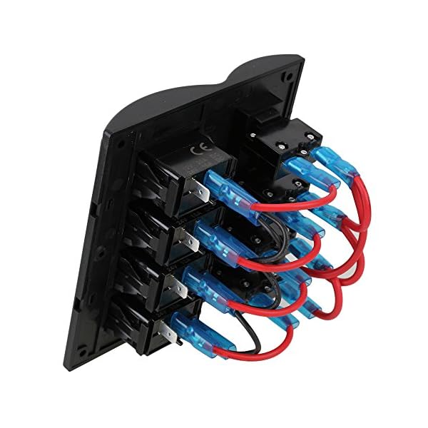 BQLZR-Black-4-Gang-DC-12V-Marine-Boat-Caravan-LED-Rocker-Switch-Panel-Breakers-with-Overload-Protection