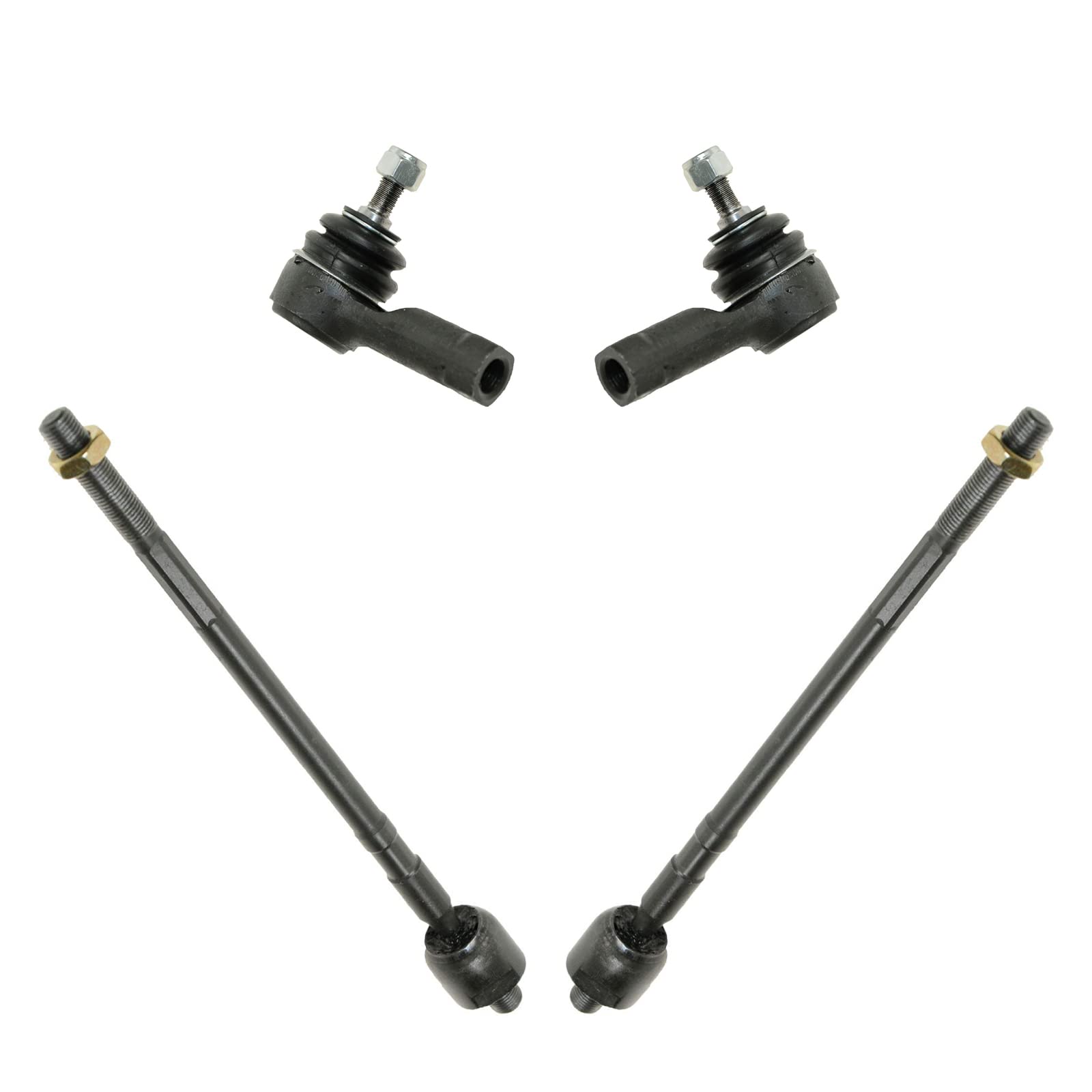 TRQ Front Tie Rod Set Compatible with 2003-2006