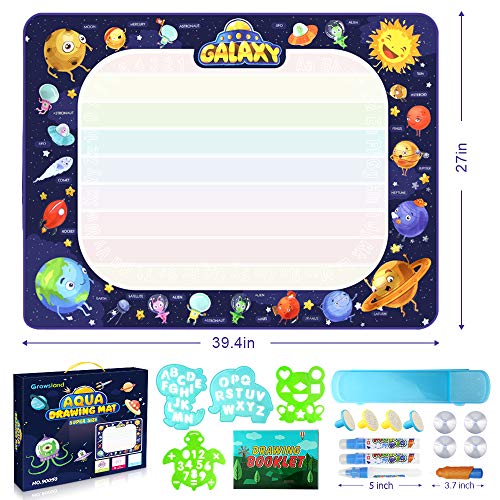 image for Growsland Water Drawing Mat Kids Toys - Aqua Magic Doodle Mat Mess Fre