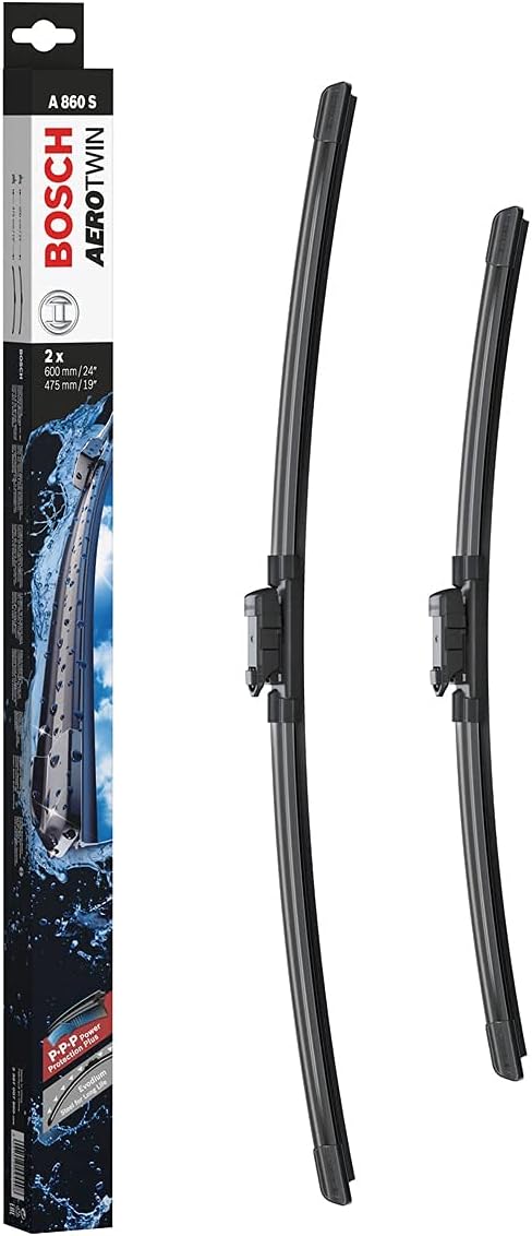Bosch Aerotwin A 860 S Front Windscreen Wiper Blades Set 2 600/475mm