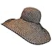 Luxury Divas Straw 8" Wide Large Brim Floppy Hat