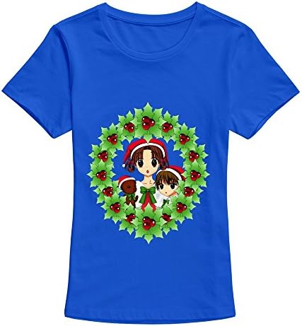 CUAUNED Gakuen Alice2 T-shirt For Women - M RoyalBlue Roundneck RoyalBlue Women