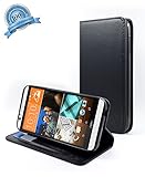 NageBee(TM) - HTC Desire 510 Case - Wallet Flip Case Pouch Cover Fold Stand case Premium Leather Wallet Flip Case (Fold Wallet Black)
