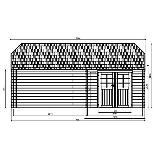 SOLID SUPERIA York Abri de Jardin Bois, 298x298x309 cm