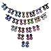 40pcs Bridal Snap Crystal Rhinestone Assorted Bangs Mini Hair Claw Jaw Clip Pin Flower Barrette Accessories for Little Girl Women Baby Toddler Mix Colored (40)