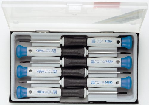 Click Here to See More Images Felo 0715731848 Set of 6 Slotted & Phillips Screwdrivers, 250 & 252 Series by Felo