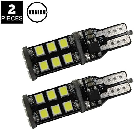 KANLAN 2x T10 W5W 194 Canbus 2835 Error Free LED Bulbs White Bulbs for Car Clearance, Signal Lights ,Parking Lights ,Interior Lights, Xenon White