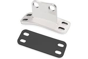 JERBOR Cab Lower Exhaust Stack Bracket Stainless Fits for Peterbilt 359 379 14-12998 21299 (1pc)