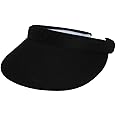 TOP HEADWEAR Mens Womens Sun Protection Sports Cotton Twill Clip On Golf Tennis Visor