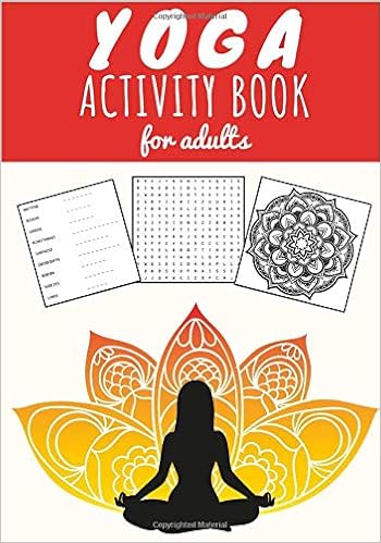 amazon com yoga activity book for adults yoga word search practice relaxation book with 67 activities word search scramble colouring mandalas more than world of yoga chakra lotus
