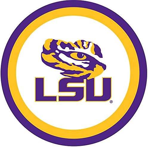 10 Count LSU Plates, 9", Multicolor