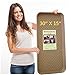 Multi-Purpose Tray for Boots Shoes Paint Pets Garden Laundry Kitchen Pantry Car Garage, Mudroom. Indoor-Outdoor Storage and Floor Protection, Cat Litter Mat Dog Feeding Mat - 30x15x1.2 Inches (Beige)