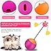 Yofun Interactive Laser Cat Toy, 3 in 1 Multi Function Automatic Spinning Cat Toy Ball Tumbler with Laser Light and Food Dispenser for Kitty and Kitten, Pink (Pink)