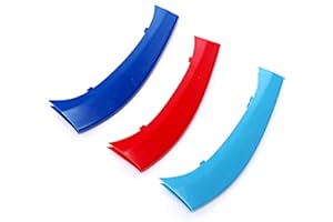 Goodream Tricolored Grille Insert Trims Compatible with F25 X3 2011-2017 or F26 X4 2014-2017 Accessories for w/Standard Kidney Grille (7 Beams)