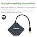 CableDeconn The Cobra Appearance Multi-Function Thunderbolt Mini DisplayPort DP to HDMI VGA DVI Cable Converter Adapter for MacBook Suface Pro Air Black