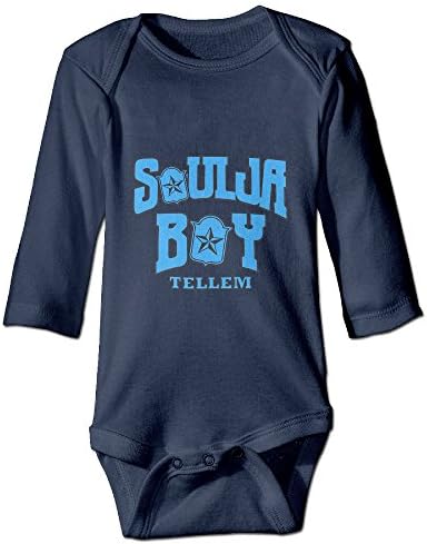 Soulja Boy Logo Kids Baby Long-sleeve Jumpsuit Navy