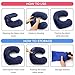 MLVOC Travel Pillow, Inflatable Neck Pillow with Ear Plugs, Eye Mask and Drawstring Bag
