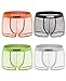 KAYIZU Brand Men's Underwear Sexy Mesh Transparent Boxer Brief (4-Pack)
