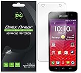 [6-Pack] Dmax Armor- Kyocera Hydro Vibe Screen Protector Anti-Bubble High Definition Clear Shield - Lifetime Replacements Warranty- Retail Packaging