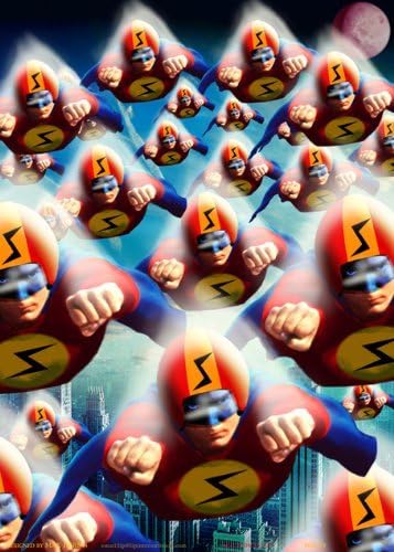 Super Hero Gift Poster Wrapping Paper